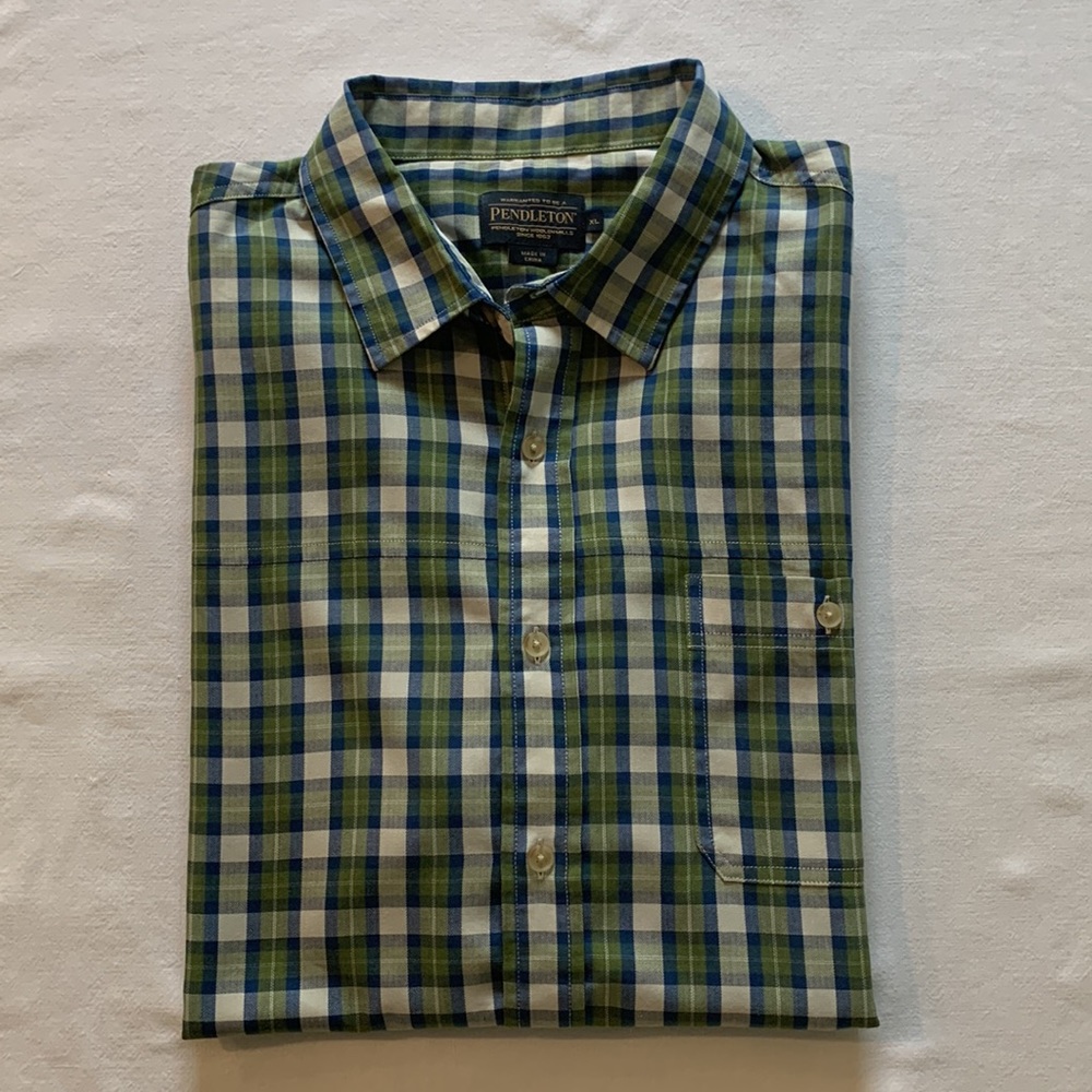 Pendleton Short Sleeve Plaid Button Down - image 6